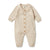 Wilson & Frenchy Knitted Button Growsuit | Oatmeal Melange