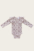 Jamie Kay Organic Cotton L/S Frill Bodysuit | Lilian Floral