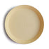 Mushie Round Dinner Plate | Pale Daffodil (Set of 2)