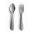 Mushie Fork & Spoon Set | Sage