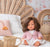 Miniland Baby Doll Caucasian Girl | Brunette | 38 cm