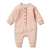 Wilson & Frenchy Organic French Terry Slouch Growsuit | Cameo Rose