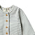 Wilson & Frenchy Organic Stripe Rib Slouch Growsuit | Bluestone