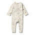 Wilson & Frenchy Organic Zipsuit with Feet | Peek-a-Boo
