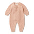 Wilson & Frenchy Knitted Button Growsuit | Rose