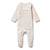 Wilson & Frenchy Organic Zipsuit with Feet | Cameo Rose Stripe
