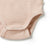 Wilson & Frenchy Organic Stripe Rib Envelope Bodysuit | Rose