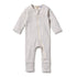Wilson & Frenchy Organic Zipsuit with Feet | Dawn