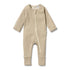 Wilson & Frenchy Organic Zipsuit with Feet | Leaf